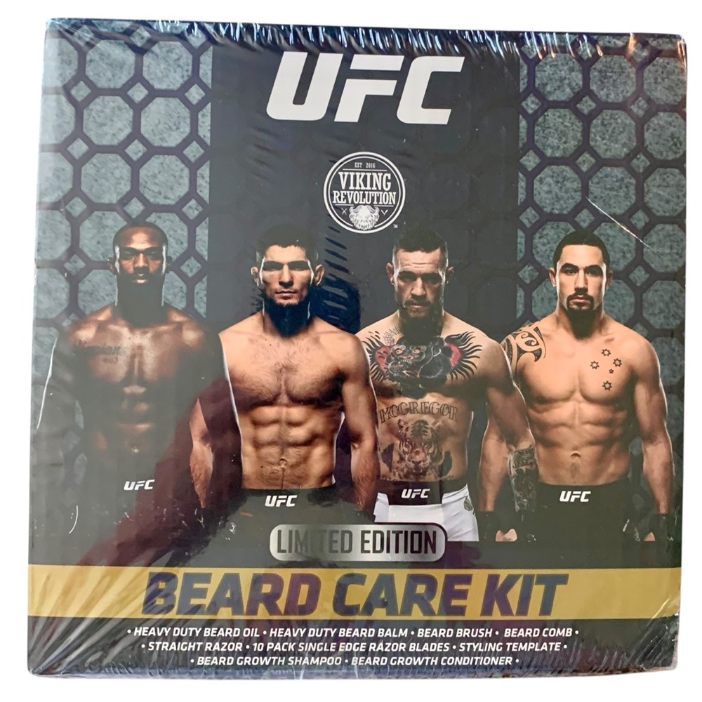 UFC Limited Edition Beard Care Grooming Kit New, Sealed.